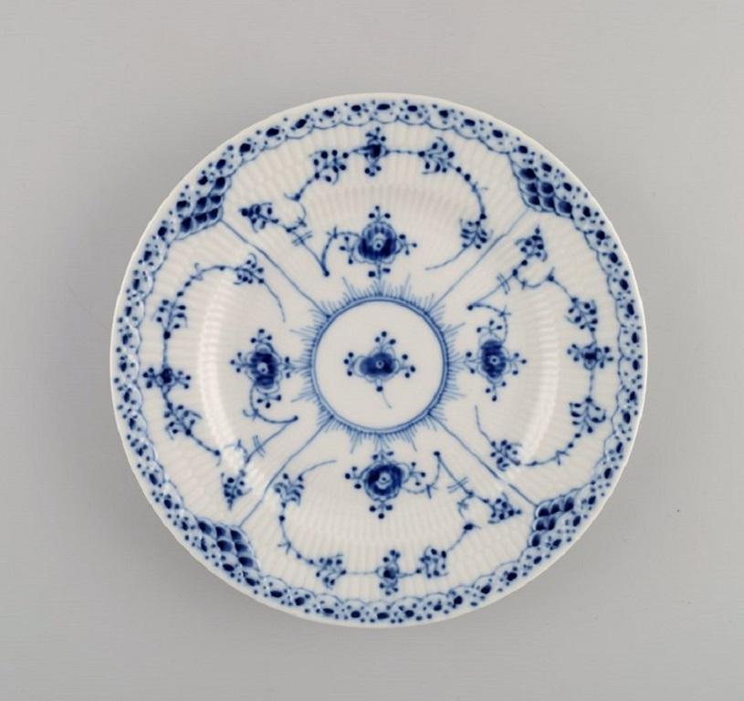 Mid-20th Century Royal Copenhagen Blue Fluted Half Lace Coffee Service for Four People, 1960s