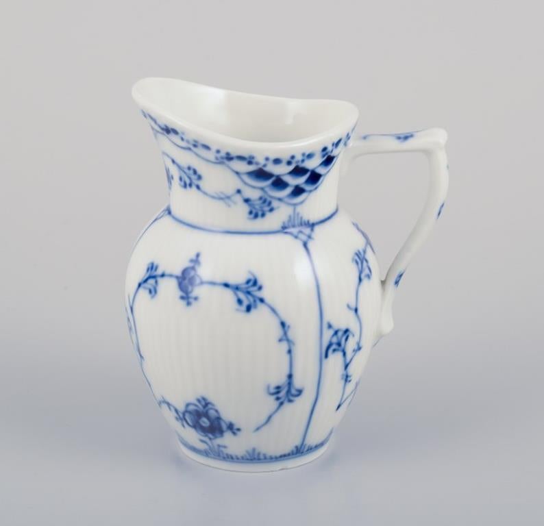 Royal Copenhagen Blue Fluted Half Lace, sugar bowl and creamer. 3
