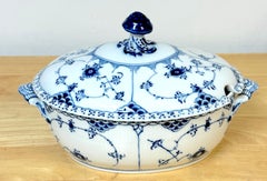 Royal Copenhagen Blue Fluted Half Lace Tureen with Lid 200CL