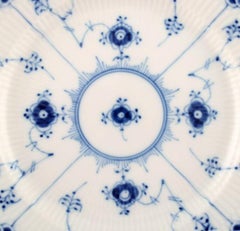 Royal Copenhagen Blue Fluted Lunch Plates, 8 Pieces