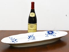 Royal Copenhagen Blue Fluted Mega Oval Fish Platter by Karen Kjælgård-Larsen