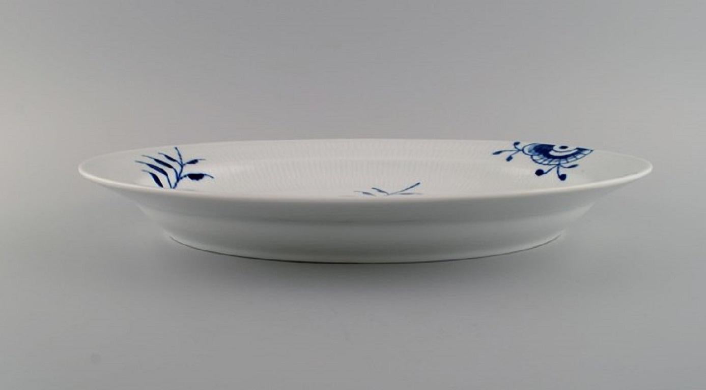 Hand-Painted Royal Copenhagen Blue Fluted Mega Serving Dish, 21st Century