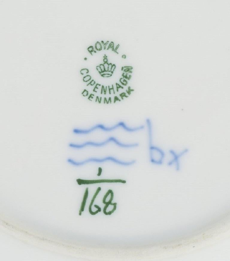 Mid-20th Century Royal Copenhagen, Blue Fluted Plain, a Set of Four Deep Plates in Porcelain