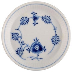 Royal Copenhagen Blaues geriffeltes Plain-Flaschentablett, Modell Nummer 1/2185