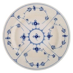 Royal Copenhagen Blue Fluted Plain Round Serving Dish, Model Number 1/107