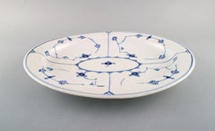 Royal Copenhagen Blue Fluted Plain Serving Dish in Hand Painted Porcelain