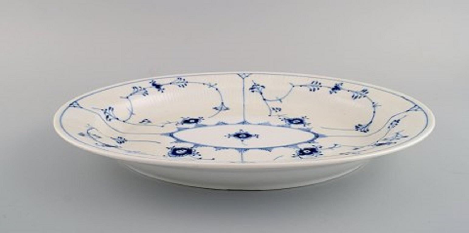 Danish Royal Copenhagen Blue Fluted Plain Serving Dish, Model Number 1/99