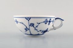 Royal Copenhagen Blue Fluted Plain Tea Cup with Saucer # 1/76. 3 Sets