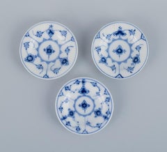 Royal Copenhagen, Blue Fluted Plain, three caviar bowls in porcelain