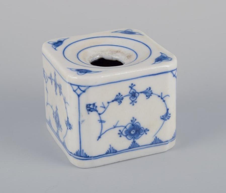 Danese Royal Copenhagen Blue Fluted Plain, due calamai antichi. XIX secolo. in vendita