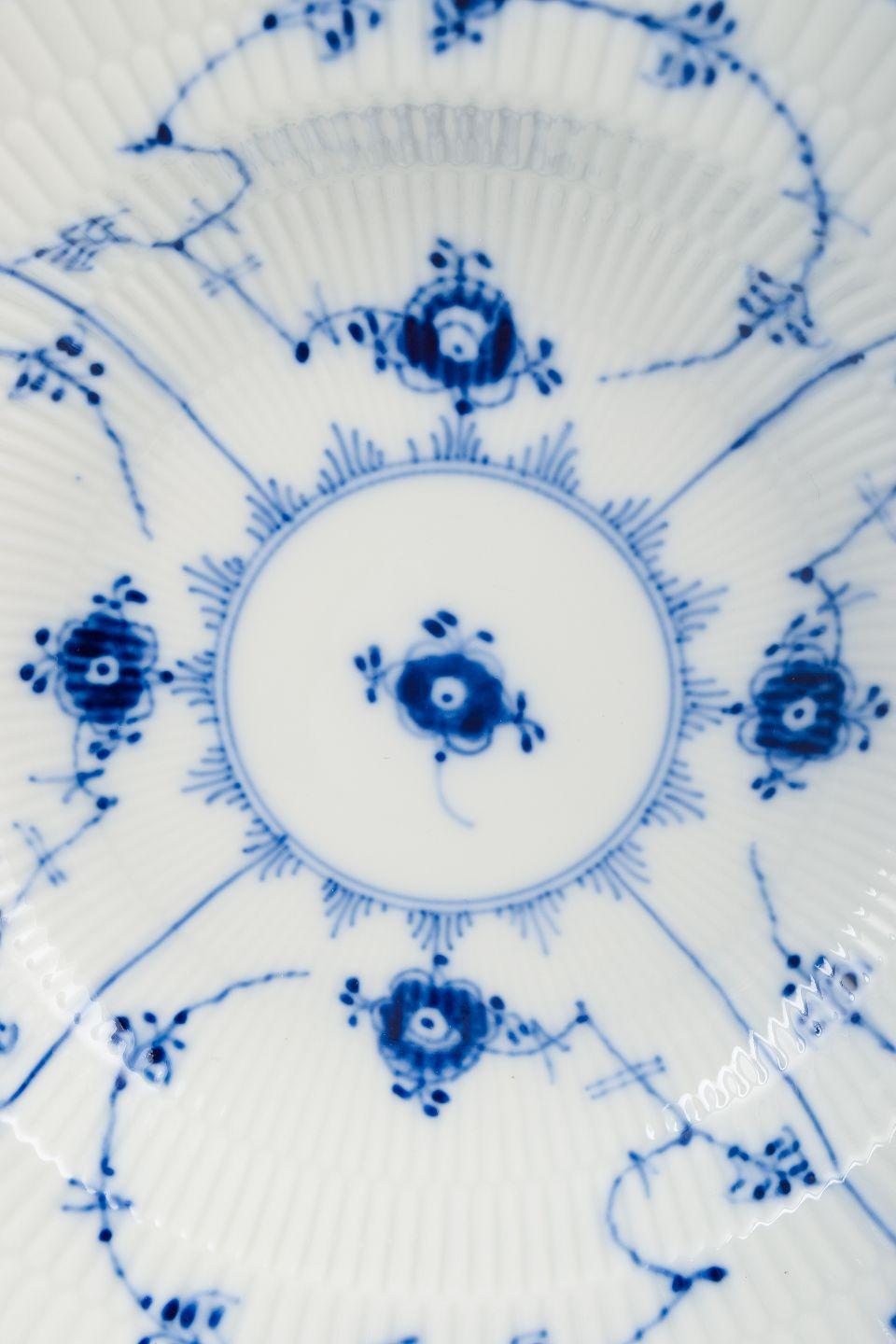 PRE-OWNED GOODS ARE EXEMPT FROM IMPORT TARIFFS FOR U.S., UK, AUSTRALIAN & CANADIAN CUSTOMERS.   
THEREFORE, NO IMPORT TARIFFS WILL BE APPLICABLE TO YOUR PURCHASE. 

Royal Copenhagen Blue Fluted Plain, two deep plates in porcelain.
Model number:
