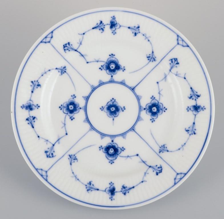 Mid-20th Century Royal Copenhagen Blue Fluted Plain. Two plates in porcelain.