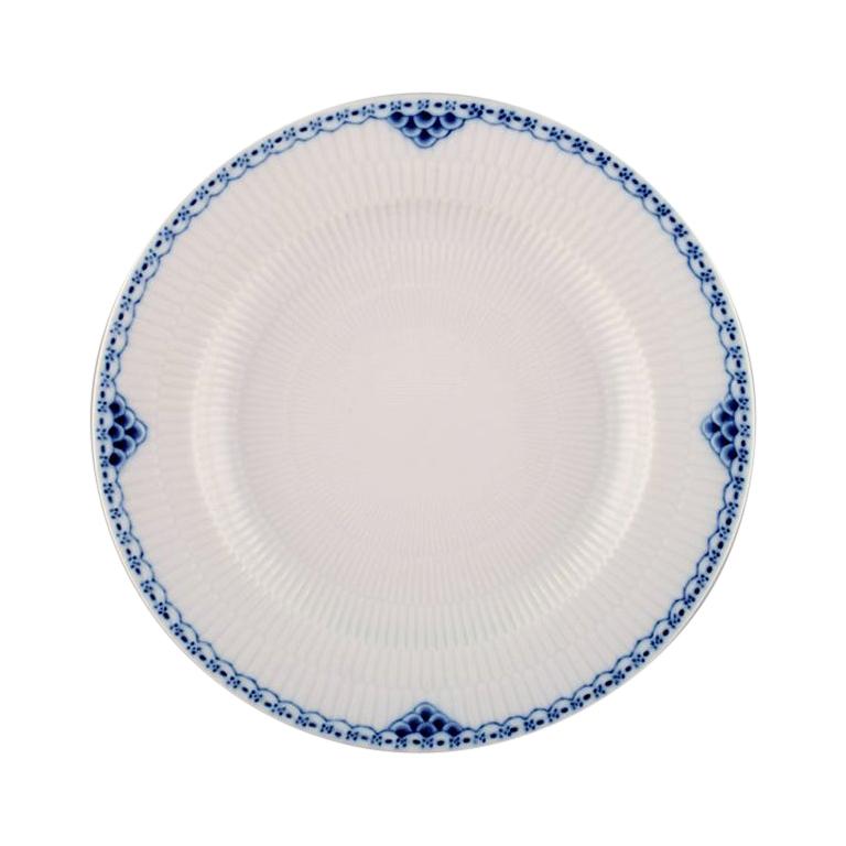 Royal Copenhagen Blue Painted Pricess Dinner Plate in Porcelain, 18 Pieces