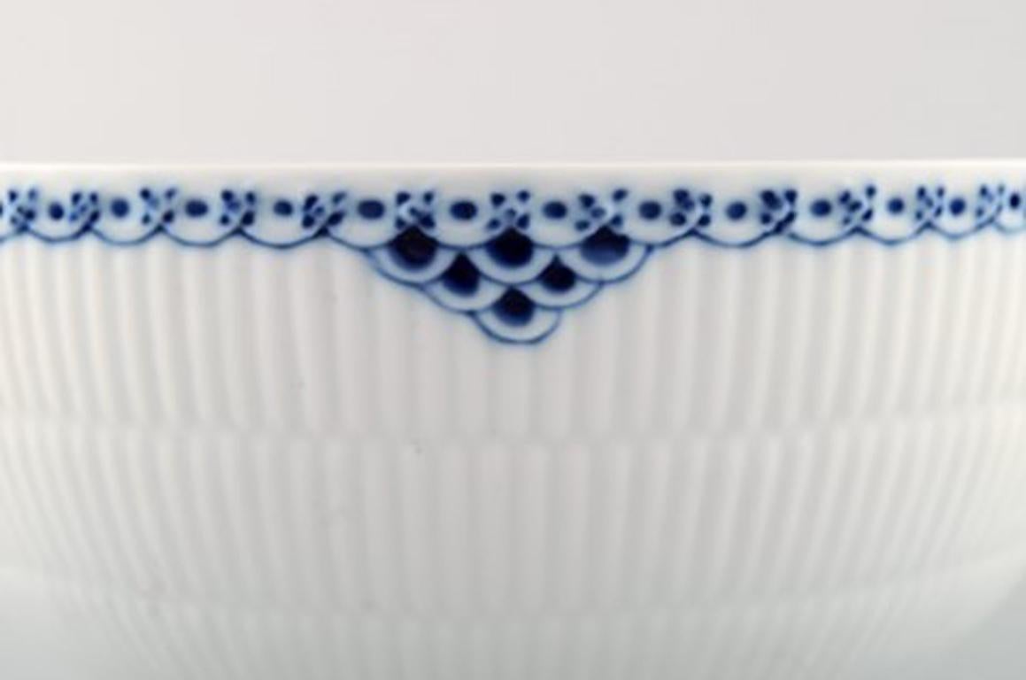 Neoclassical Royal Copenhagen Blue Painted Princess Salad Bowl in Porcelain