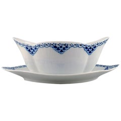 Royal Copenhagen Blue Painted Princess Sauce Boat in Porcelain