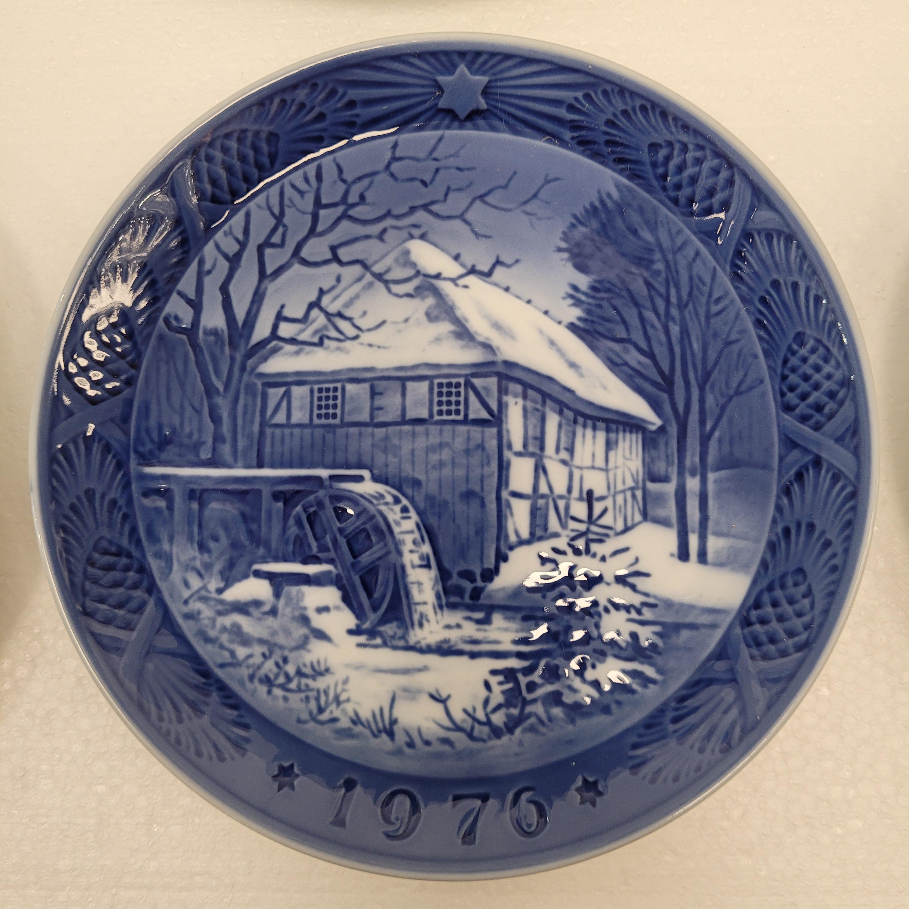 Royal Copenhagen Blue Porcelain 40 plates “Mother's Day” and “Christmas