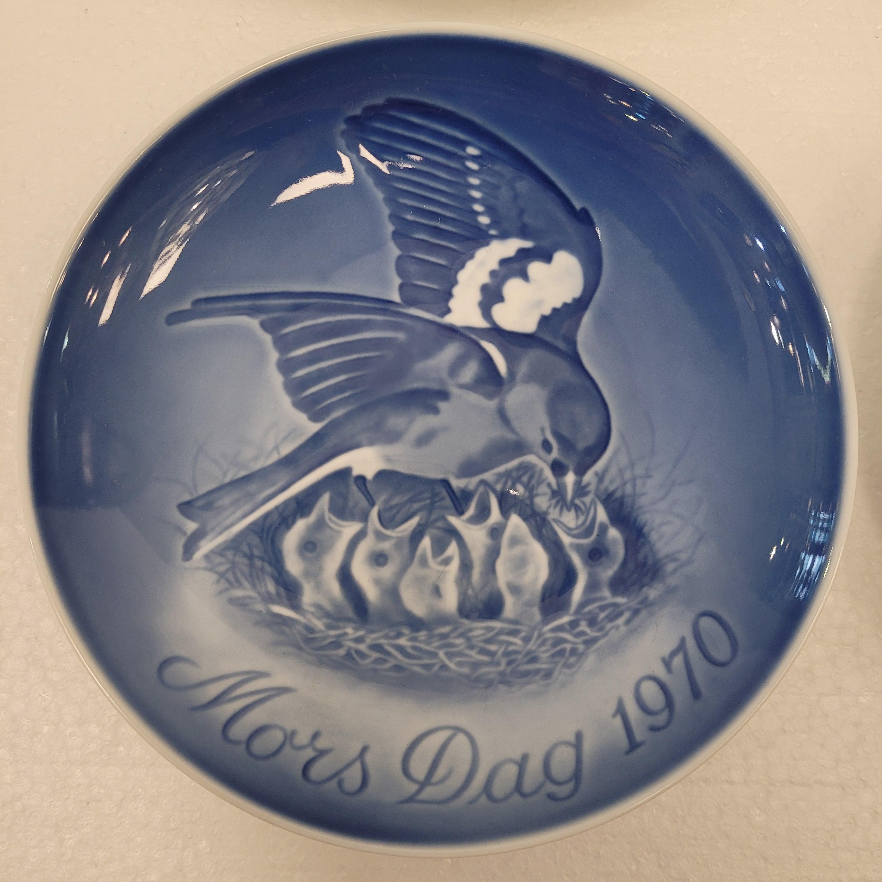 Royal Copenhagen Blue Porcelain 40 plates “Mother's Day” and “Christmas