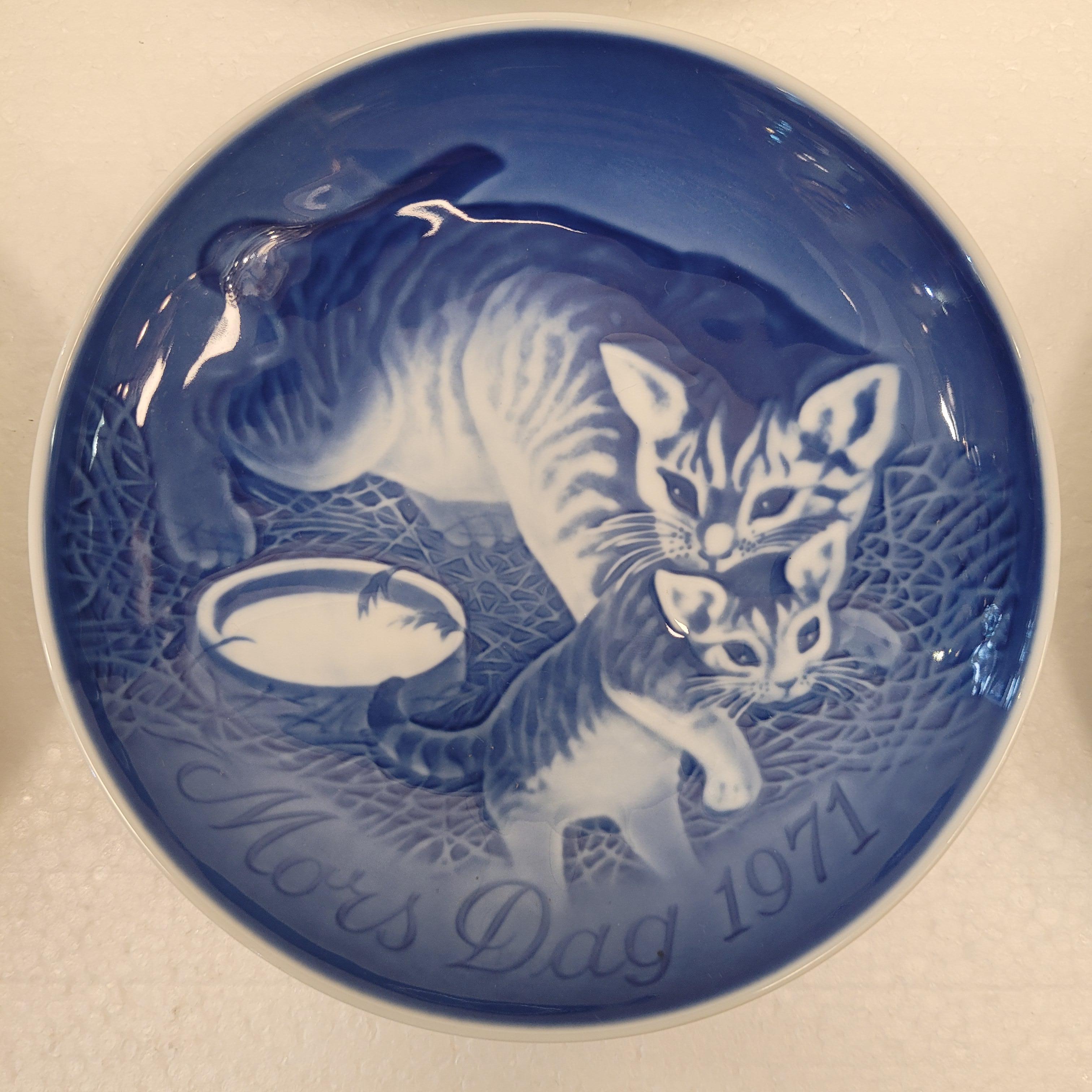 Royal Copenhagen Blue Porcelain 40 plates “Mother's Day” and “Christmas