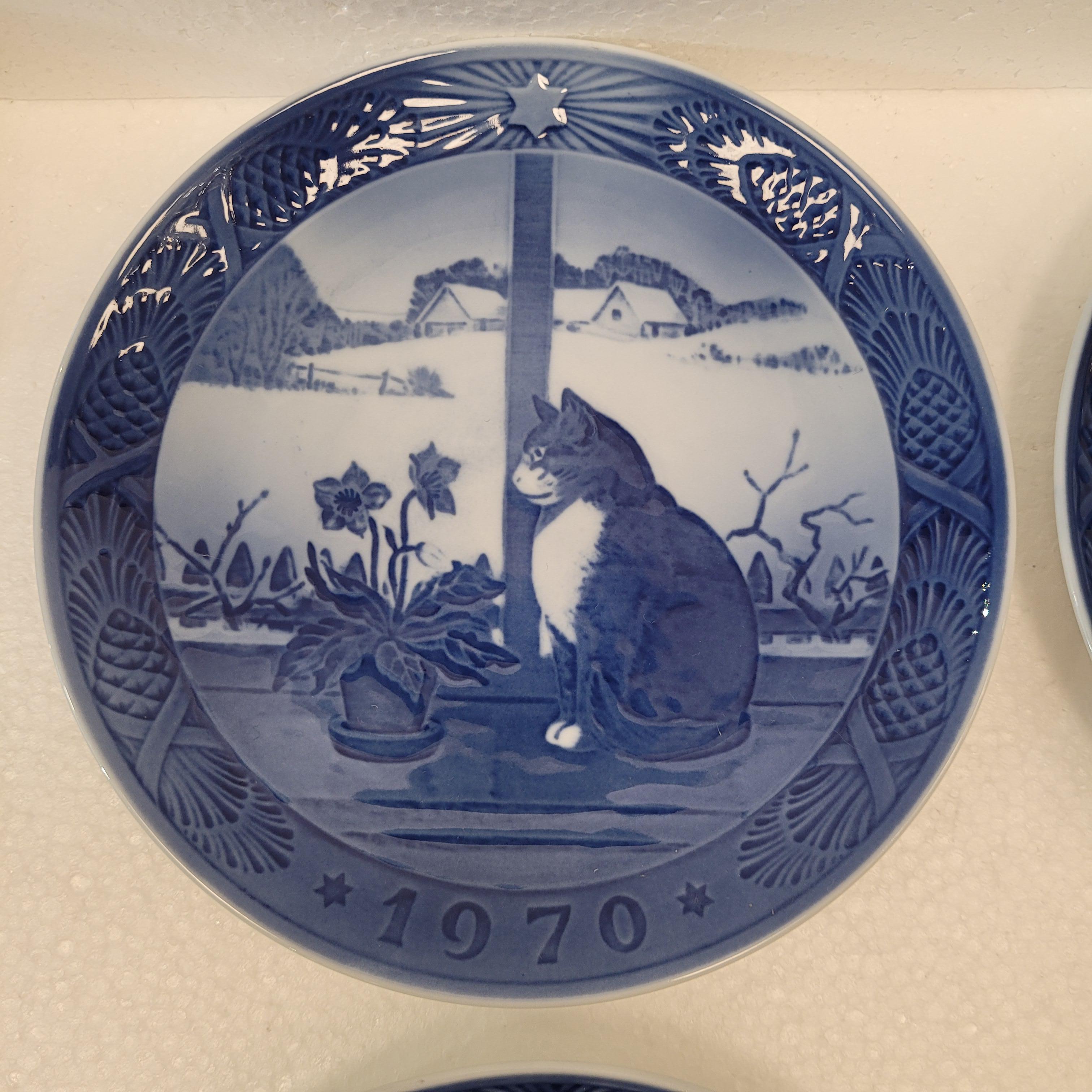 Royal Copenhagen Blue Porcelain 40 plates “Mother's Day” and “Christmas