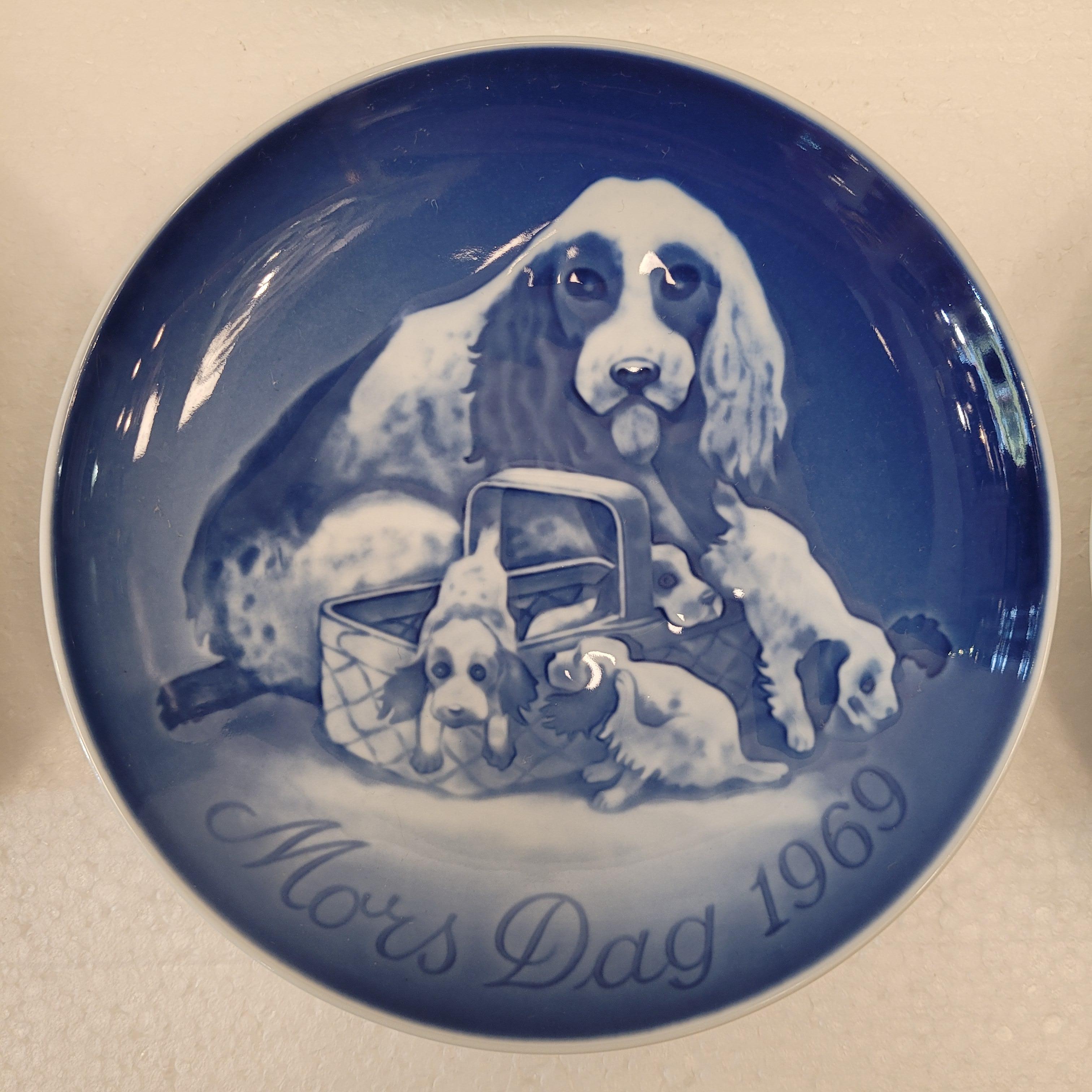 Royal Copenhagen Blue Porcelain 41 plates “Mother's Day” and “Christmas
