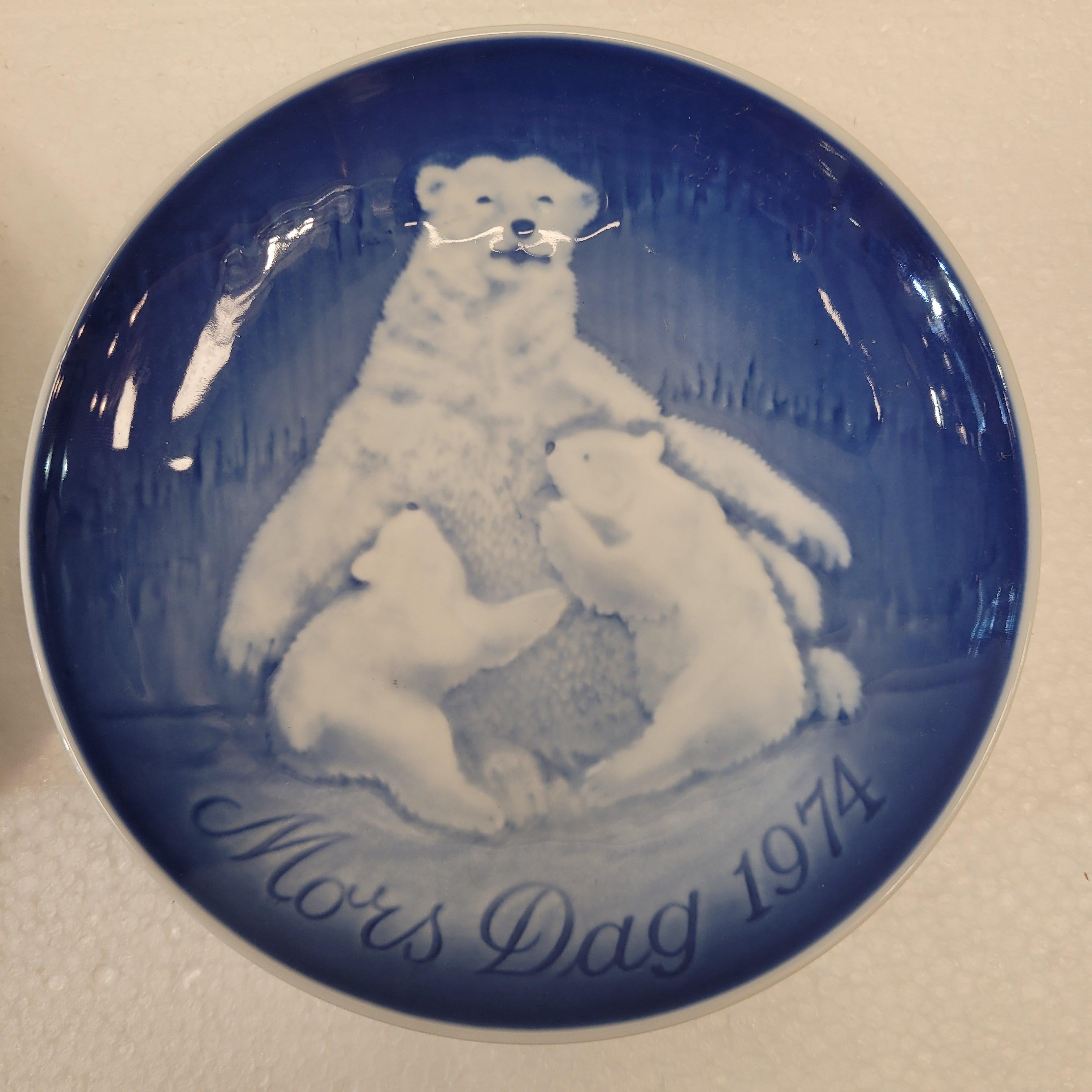 Royal Copenhagen Blue Porcelain 41 plates “Mother's Day” and “Christmas