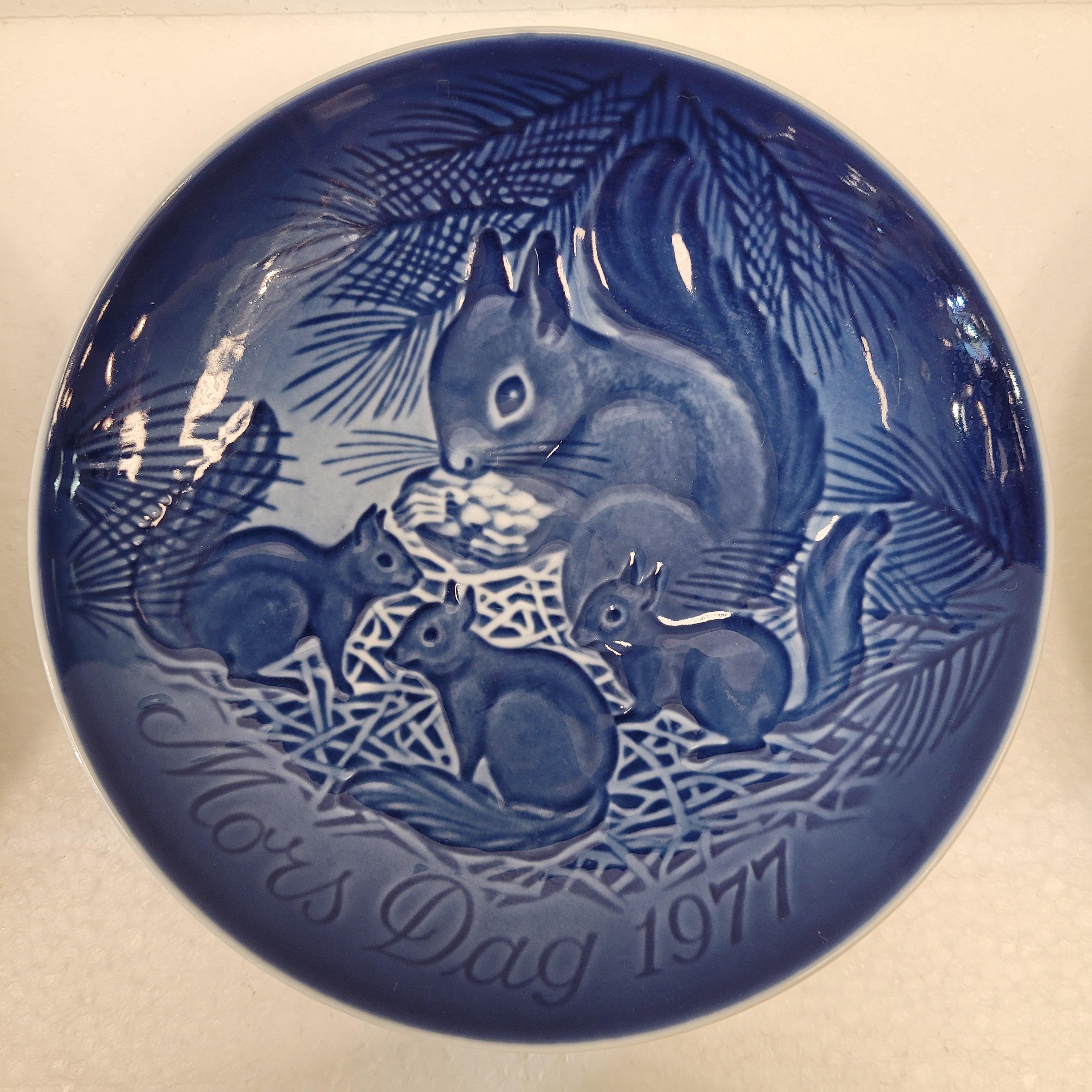 Royal Copenhagen Blue Porcelain 41 plates “Mother's Day” and “Christmas