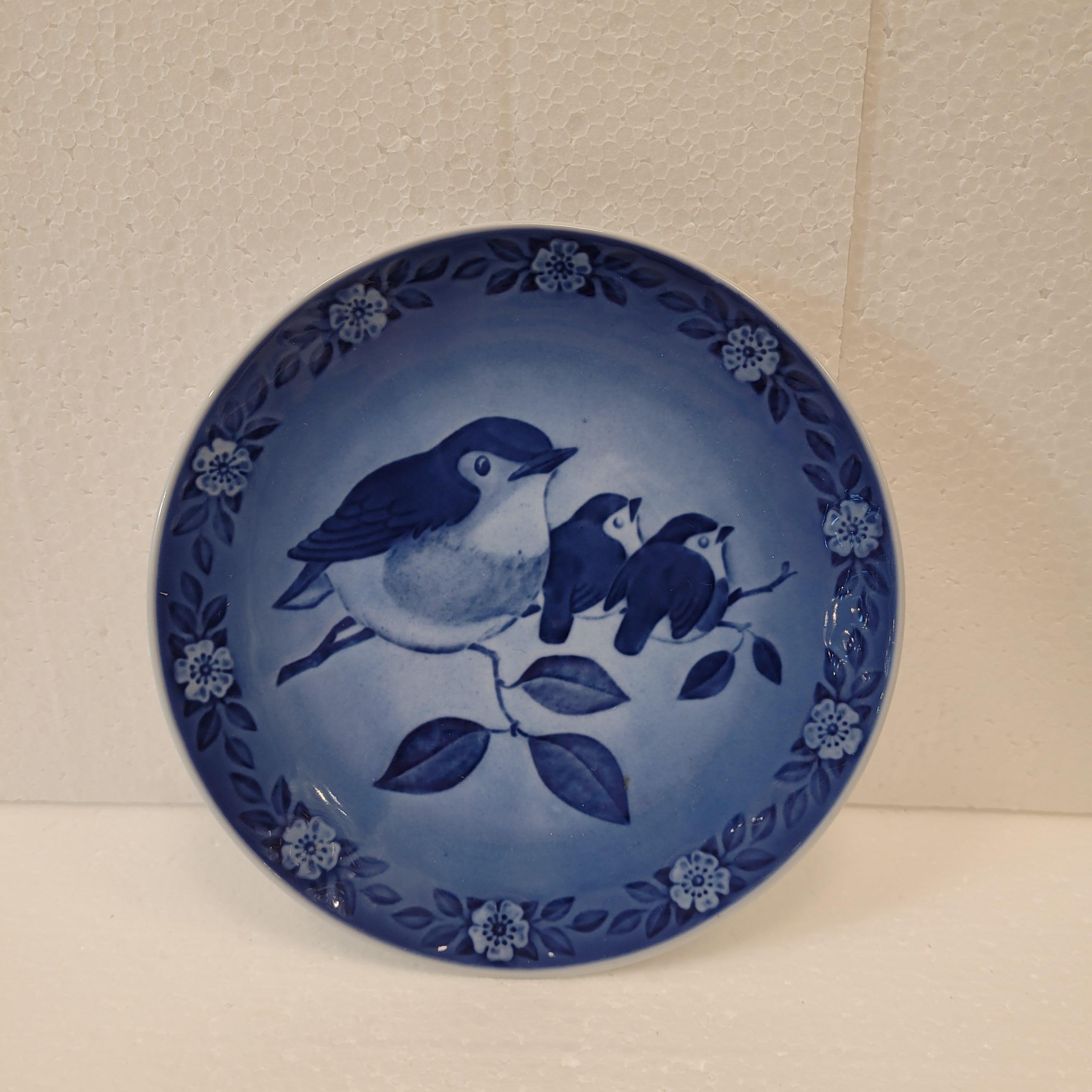 Mid-Century Modern Royal Copenhagen Blue Porcelain 41 plates “Mother's Day” and “Christmas
