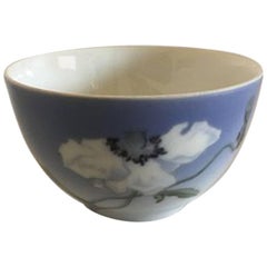 Royal Copenhagen Bowl #70/9090 with Poppy Motif