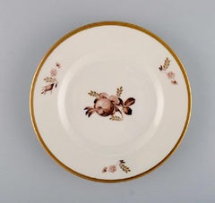 Royal Copenhagen Brown Rose Coffee Service for Six People, 1960s