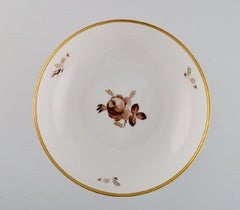 Royal Copenhagen Brown Rose Compote, Model Number 688/9046, Dated 1975-1979