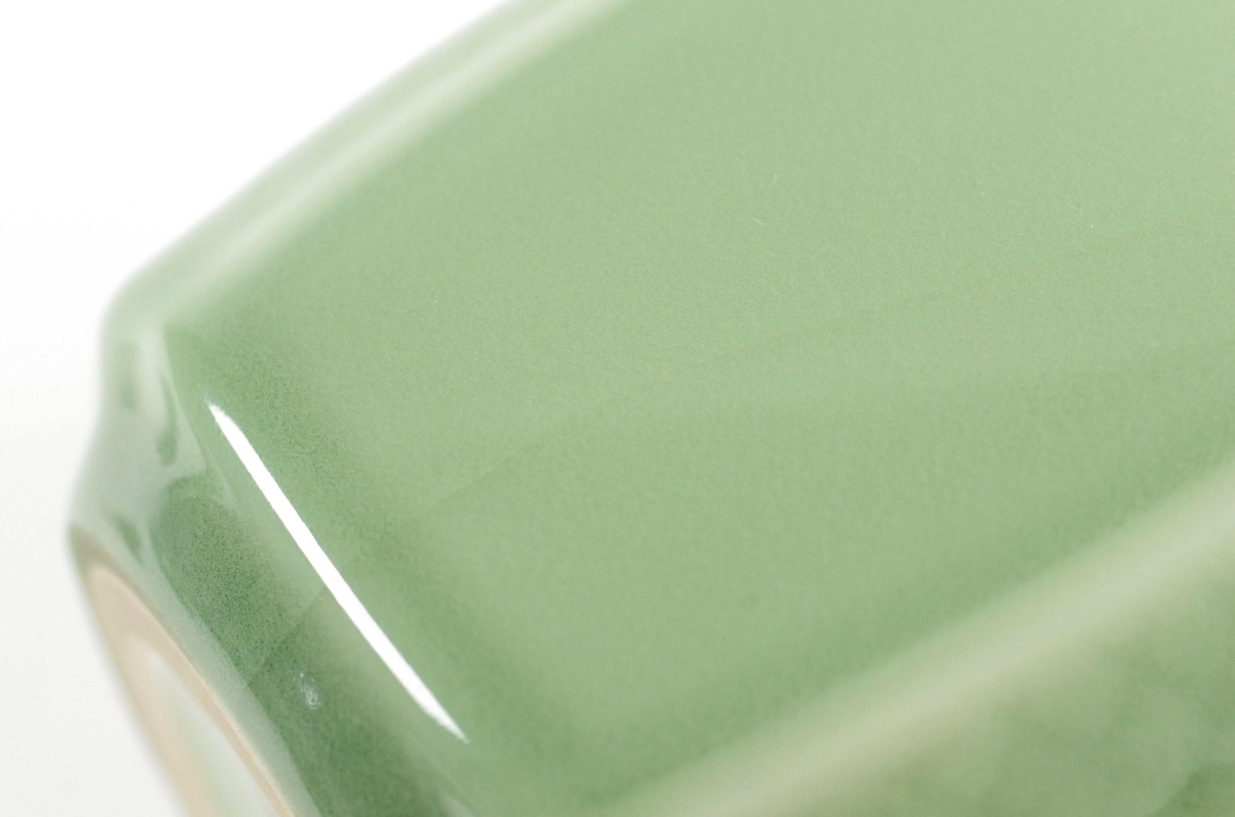Royal Copenhagen – Celadon-Flask und Teller – Georg Thystrup im Angebot 4