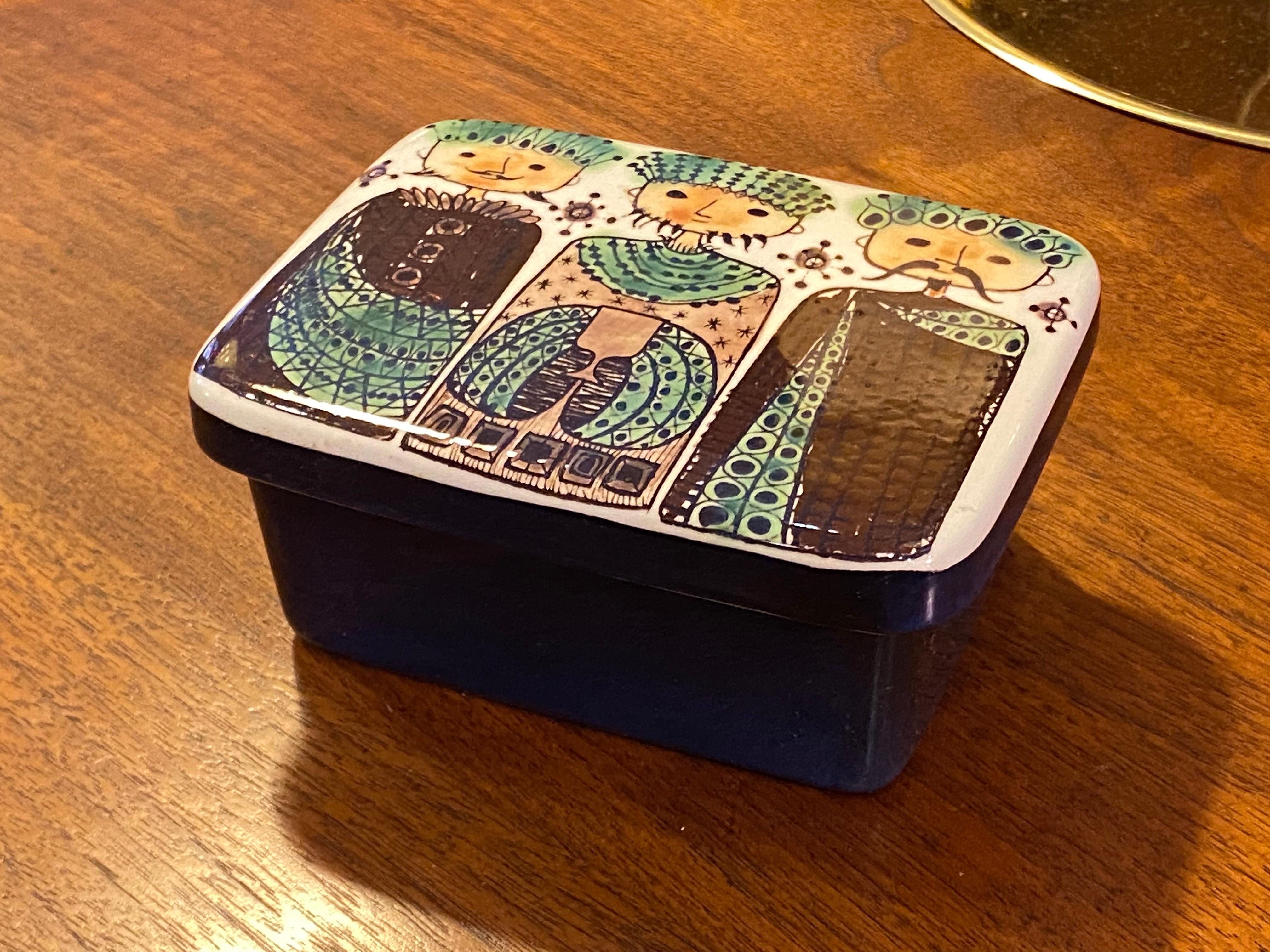 Royal Copenhagen Ceramic Lidded Box.  Nice original condition with no damage or repairs.