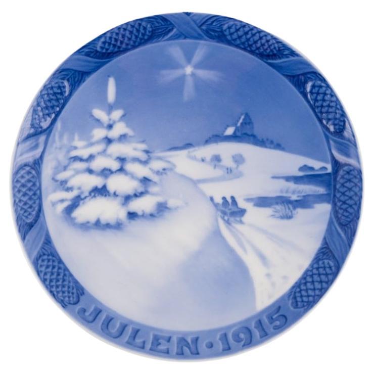 Royal Copenhagen Christmas Plate from 1915 For Sale