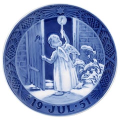Royal Copenhagen:: assiette de Noël de 1951