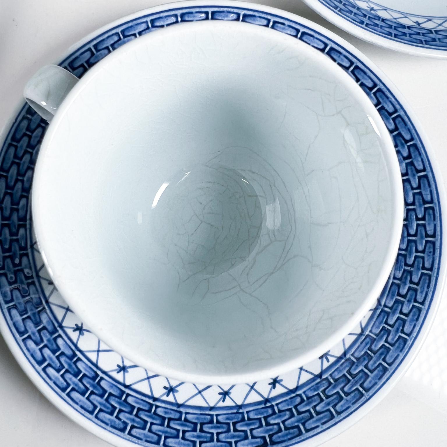 1960s Royal Copenhagen Denmark Delightful Coffee Cup and Saucer Service for 12 1