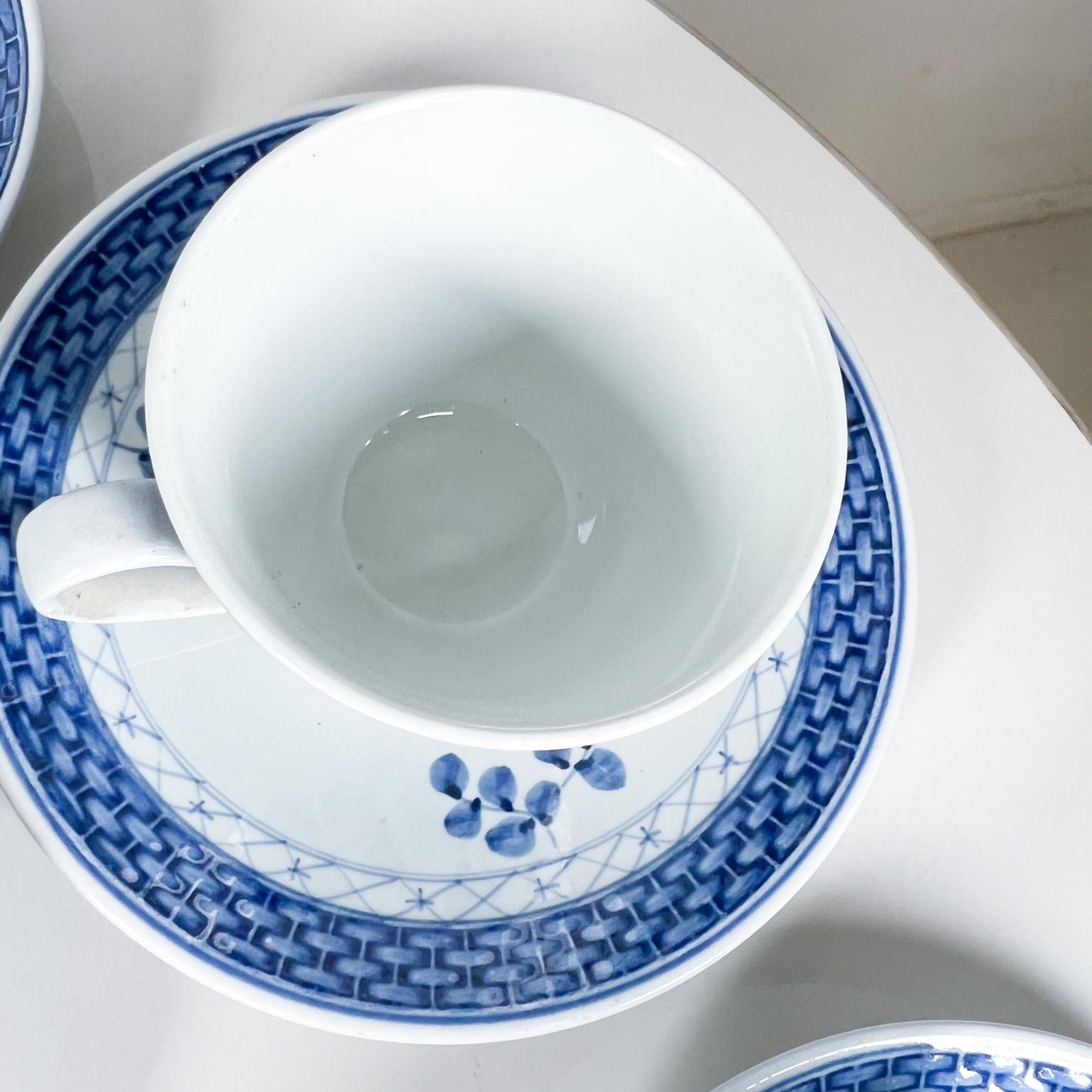 1960s Royal Copenhagen Denmark Delightful Coffee Cup and Saucer Service for 12 2