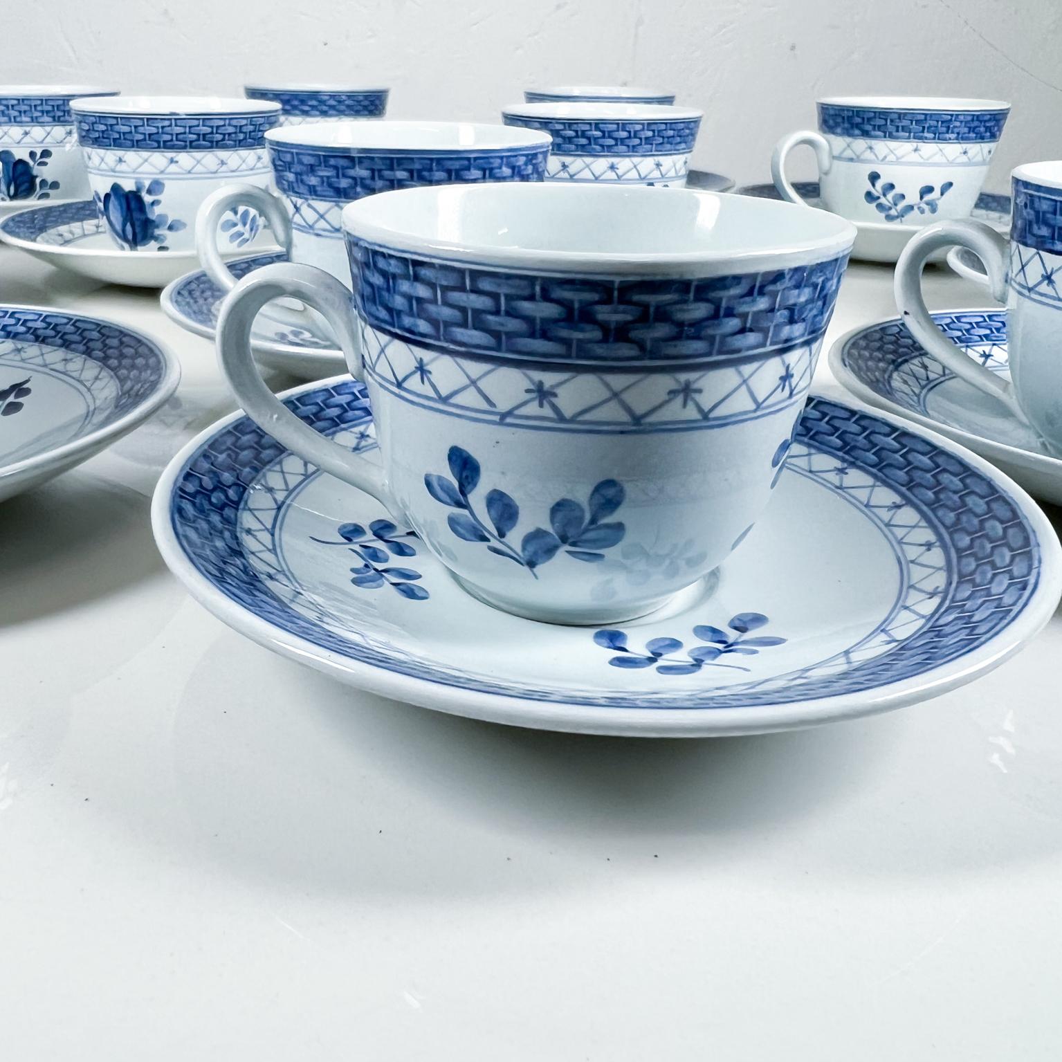 danish blue and white china