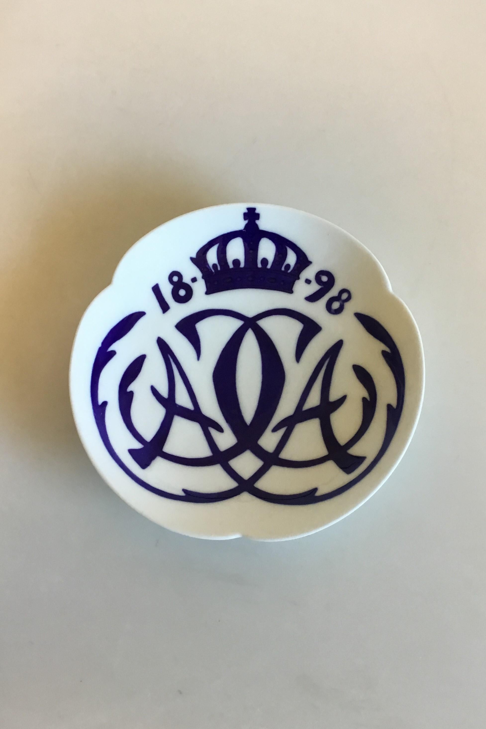 Art Nouveau Royal Copenhagen Commemorative Plate from 1898 RC-CM18 For Sale