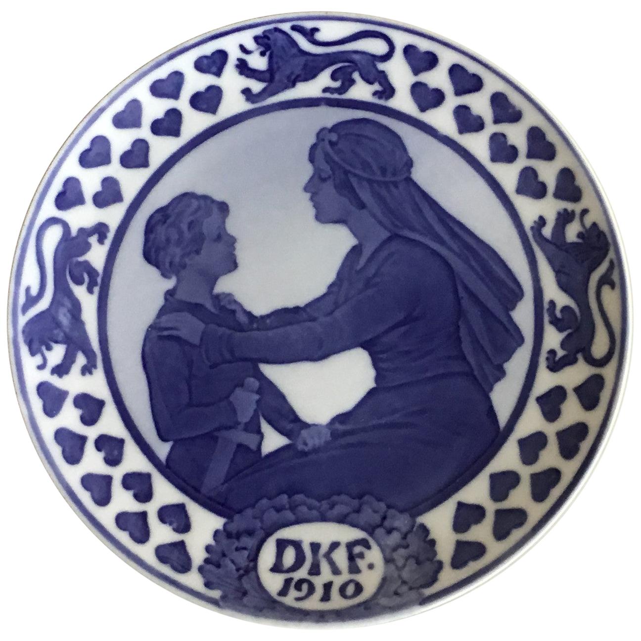 Royal Copenhagen Commemorative Plate from 1910 RC-CM109 For Sale