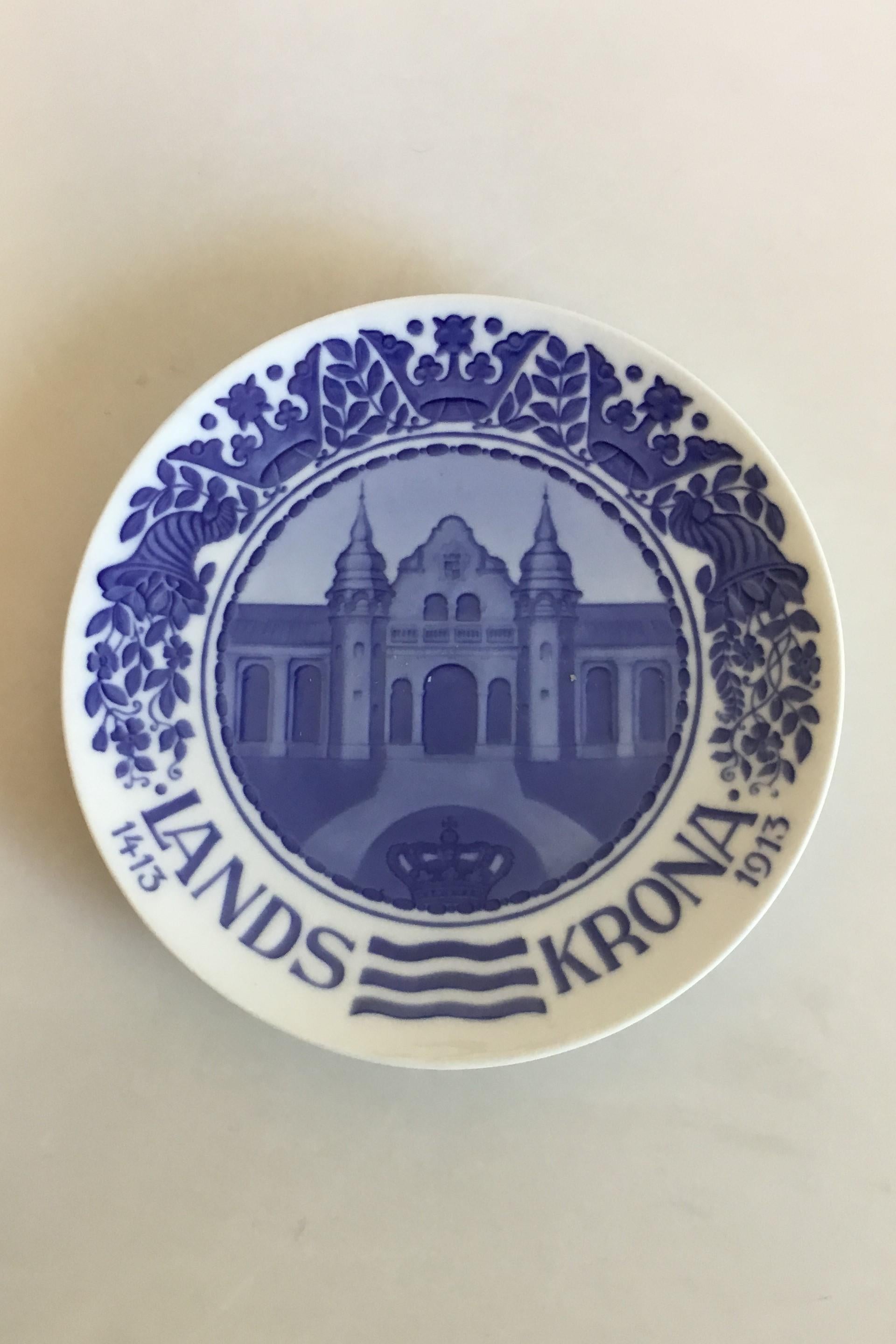 Art Nouveau Royal Copenhagen Commemorative Plate from 1913 RC-CM146 For Sale