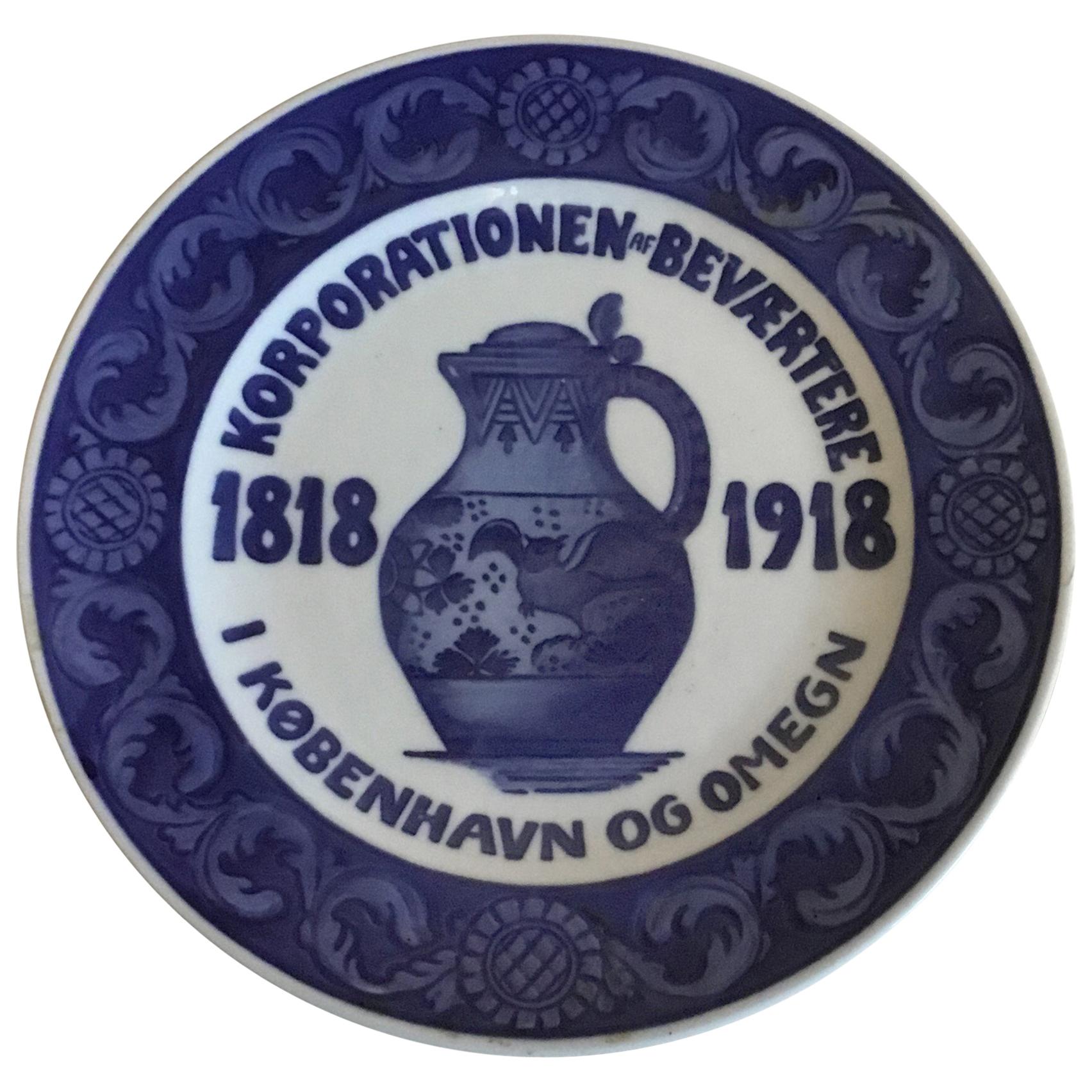 Royal Copenhagen Commemorative Plate from 1918 RC-CM180