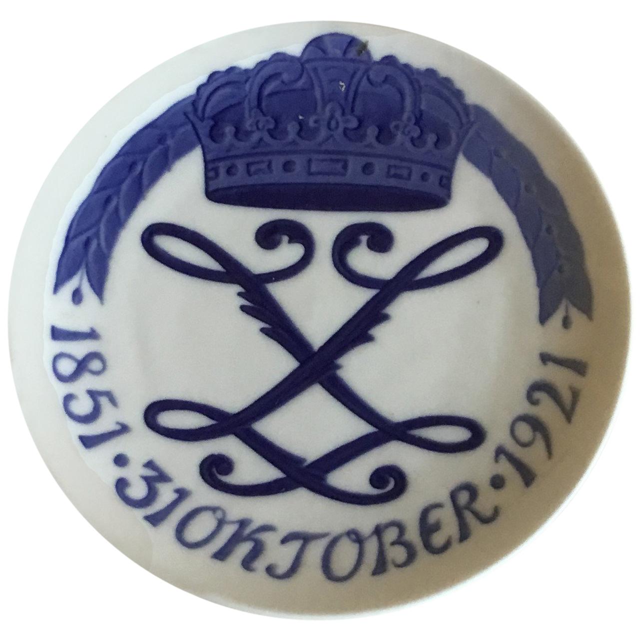 Royal Copenhagen Commemorative Plate from 1921 RC-CM202 For Sale