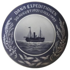 Royal Copenhagen Commemorative Plate from 1922 RC-CM217 Dana Expedition