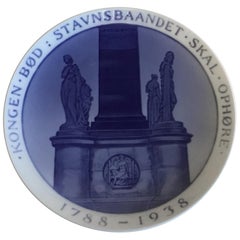Royal Copenhagen Commemorative Plate from 1938 RC-CM283