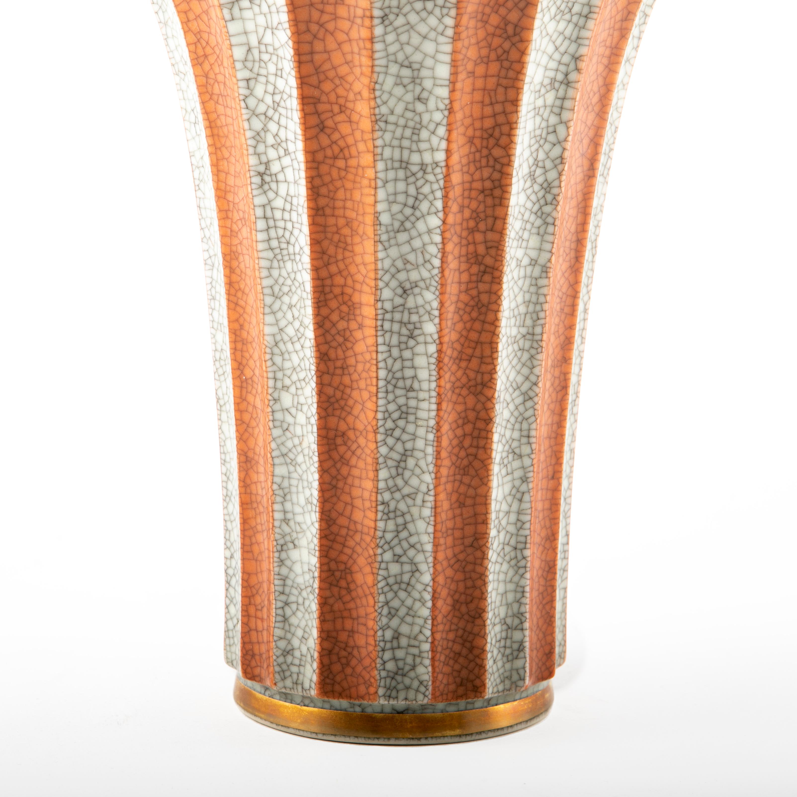 Royal Copenhagen Crackle Vase In Good Condition In Kastrup, DK
