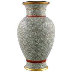 Royal Copenhagen Crackled / Craquelé Vase in Glazed Ceramic, 1930s-1940s