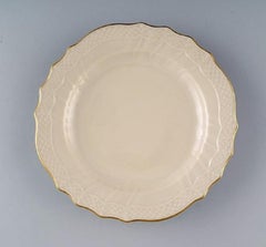 Royal Copenhagen Creme Curved Tea Service for Eight People, Mid-20th Century