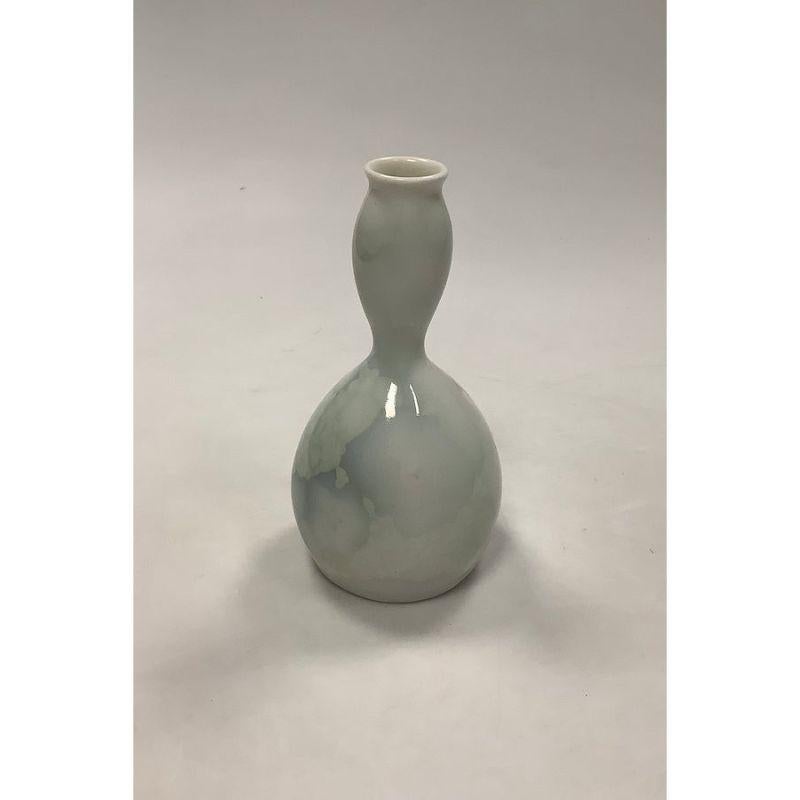 20th Century Royal Copenhagen Crystal Glaze Vase by Paul Prochowsky 14-09-1923 For Sale