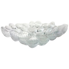 Royal Copenhagen Crystal Musling Shell Glass Bowl by Per Lutkin, Danemark