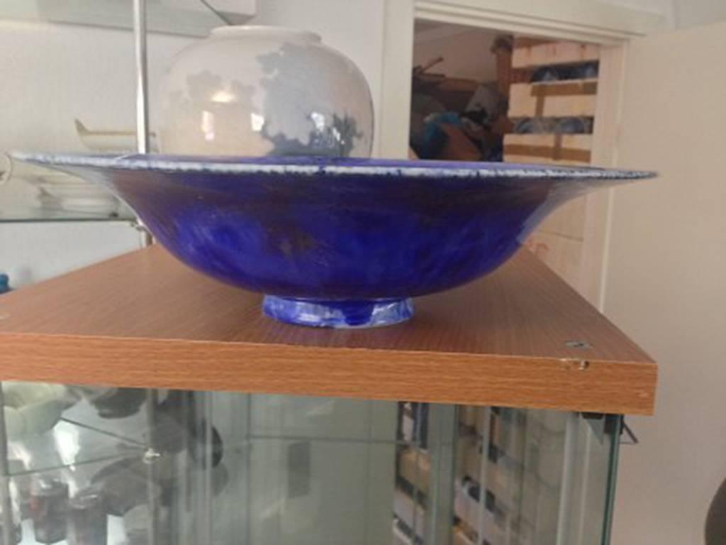 Art Nouveau Royal Copenhagen Crystalline Glaze Bowl by Søren Berg from 1926 For Sale